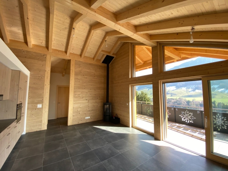 Charpente sans faîte